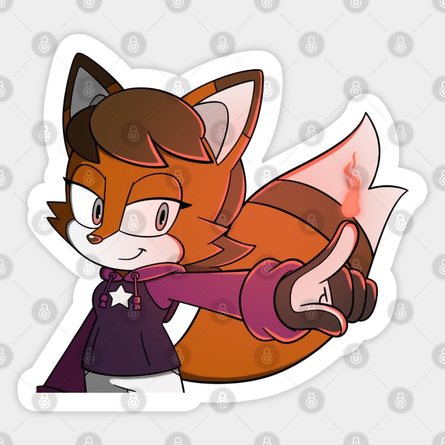 Cinder Flicker Sticker by Firestorm Fox